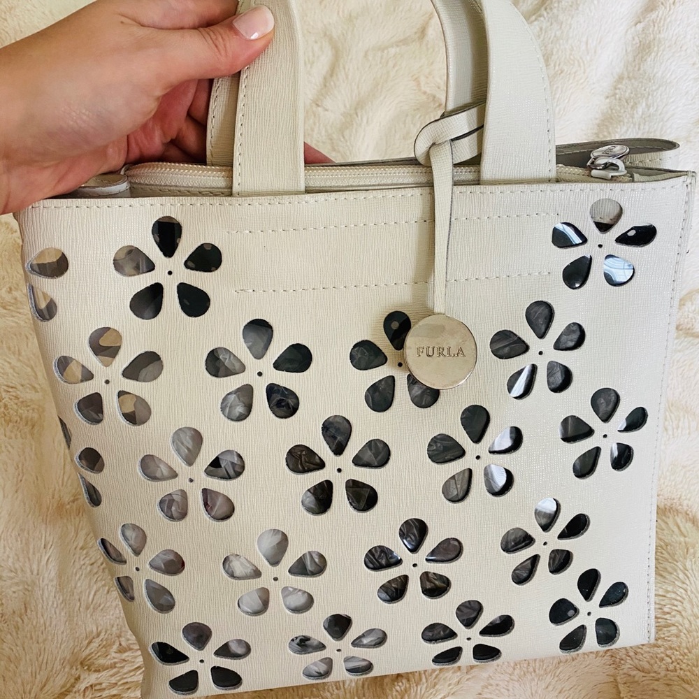 Furla small tote, white